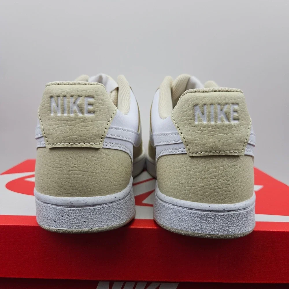 Nike Court Vision Low Light Khaki White Mens Sz 8.5 Womens Sz‎ 10 HM9862-200 New